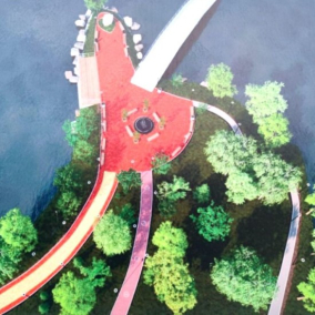 Зону отдыха на Оболонском острове планируют открыть ко Дню Киева: визуализации