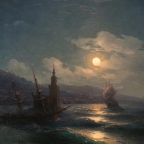 В росії хочуть продати вкрадену в України картину Айвазовського "Місячна ніч"