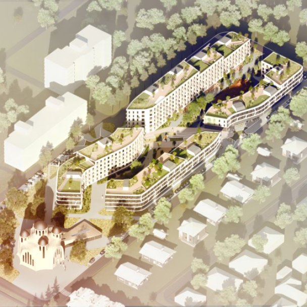 На конкурсі в Рівному переміг проєкт ЖК із собором від Aranchii Architects