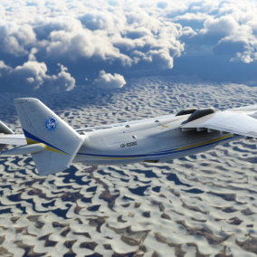 У грі Microsoft Flight Simulator тепер можна літати на українському літаку АН-225 Мрія: візуалізації