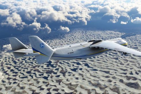 У грі Microsoft Flight Simulator тепер можна літати на українському літаку АН-225 Мрія: візуалізації