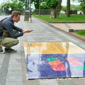 Появился пешеходный маршрут по Киеву с AR-инсталляциями