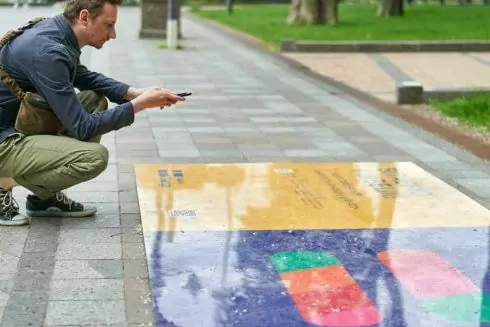 Появился пешеходный маршрут по Киеву с AR-инсталляциями