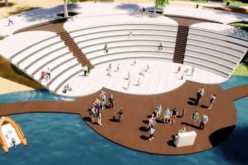 На Позняках построят новый парк с амфитеатром и зонами солярия: визуализации