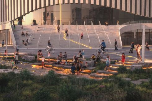 Три площі Копенгагена об’єднають в один екопростір із "тріщинами": візуалізації