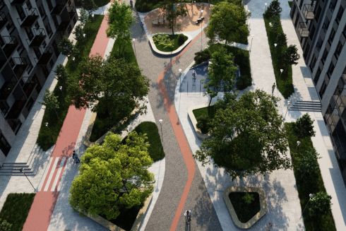 В Ірпені з'явиться велика прогулянкова зона з фонтанами: візуалізації