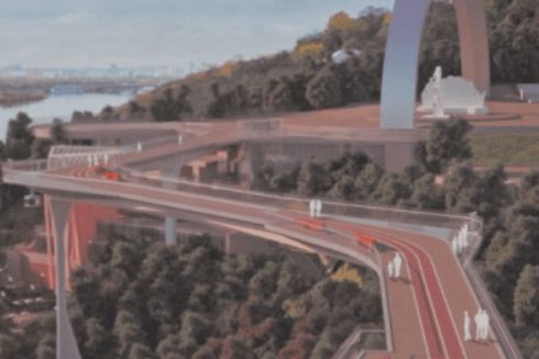 Як буде виглядати пішохідний міст з Володимирської гірки