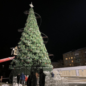 Фото: В Буче и Ирпене устанавливают новогодние елки