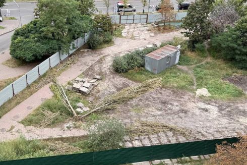 Забудовник проводив незаконні роботи в одному зі скверів Києва, — активісти