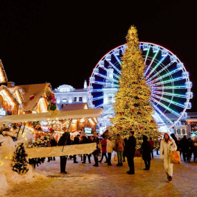 Киев Рождественский: Projector выпустил фотобанк со снимками города в новогодние праздники
