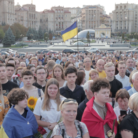 У Києві попрощалися з ексголовою Верховної Ради Андрієм Парубієм: фото