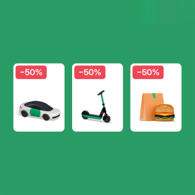 Sense Bank пропонує знижку 50% на поїздки, самокати й доставку їжі Bolt: які умови акції