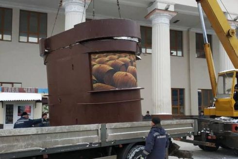 Возле центрального вокзала демонтировали МАФы