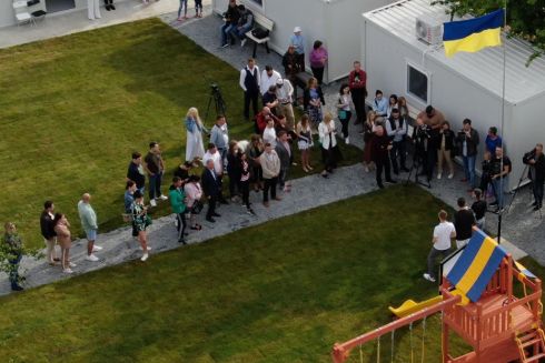 Фото. Во Львовской области открыли первый квартал городка для переселенцев Leo States