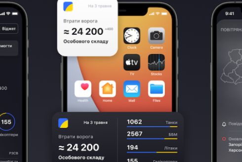 З'явився мобільний застосунок з віджетом про втрати окупантів
