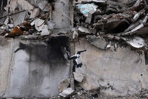 У Бородянці хочуть створити музей війни і перенести туди роботи Бенксі