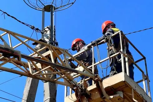 На Бортничах ДТЕК встановив нову платформу для гнізда лелек