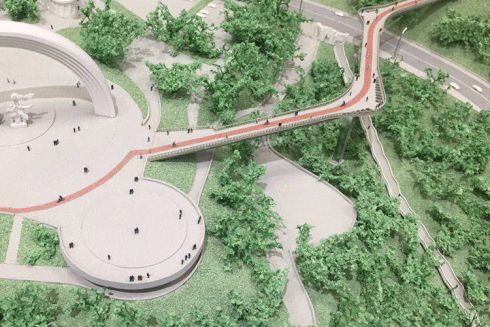 Пешеходный мост с Владимирской горки откроют ко Дню Киева