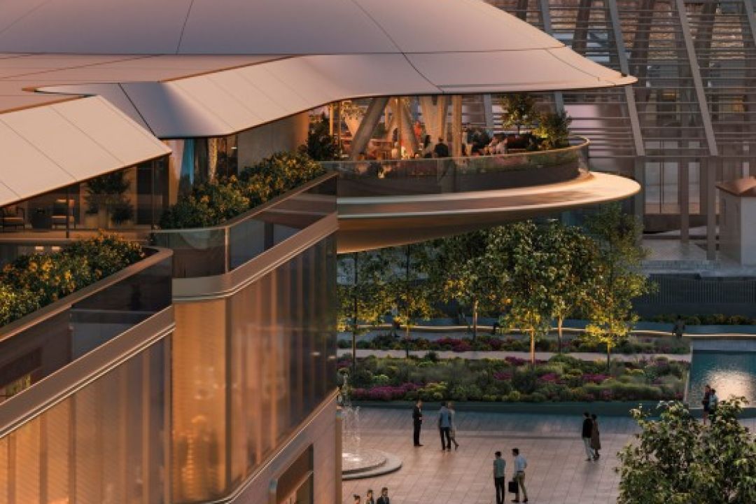 Foster + Partners спроєктували ТЦ із рестораном у формі тарілки на набережній Стамбула