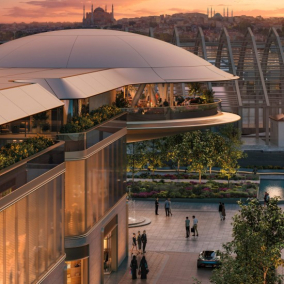 Foster + Partners спроєктували ТЦ із рестораном у формі тарілки на набережній Стамбула
