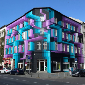 Фото дня: вуличний художник оживляє фасади тривимірними зображеннями