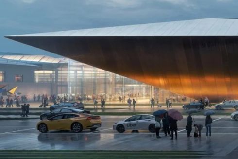 Бюро Захи Хадід спроєктувало термінал в аеропорту Вільнюса: візуалізації