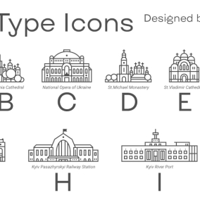 Брендинг Киева разрастается - украинская дизайнер разработала 38 значков столицы