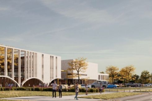 Дивіться, як відбудують зруйнований росіянами ліцей у Гостомелі