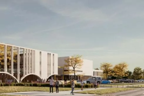 Дивіться, як відбудують зруйнований росіянами ліцей у Гостомелі