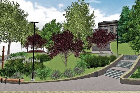 Фото: На аллее Героев Небесной Сотни обустроят сквер