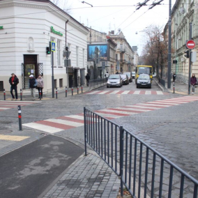 Фото: Во Львове обустроили первый диагональный переход