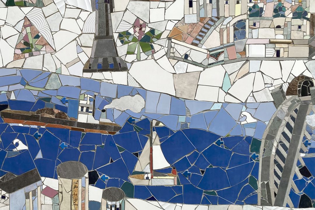 У Києві з’явилася нова мозаїка, створена студентами академії Бойчука