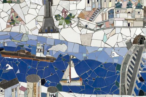 У Києві з’явилася нова мозаїка, створена студентами академії Бойчука