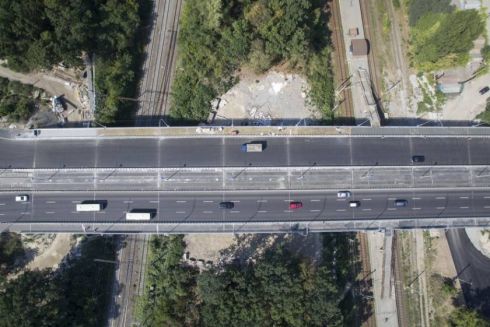 В Киеве открыли обновленный Борщаговский путепровод