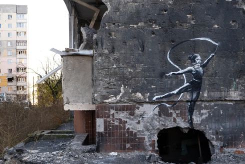 В Ірпені знесуть будинок з графіті Бенксі