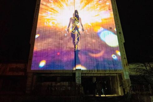 В Припяти представили самую большую диджитал-скульптуру в Украине