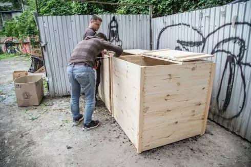 На Житньому ринку встановили компостер для органічних відходів