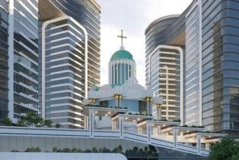 Возле метро &laquo;Славутич&raquo; строят десятиэтажный &laquo;храмовый комплекс&raquo; с апартаментами