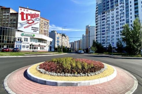 В Дарницком районе обустроили кольцевую развязку
