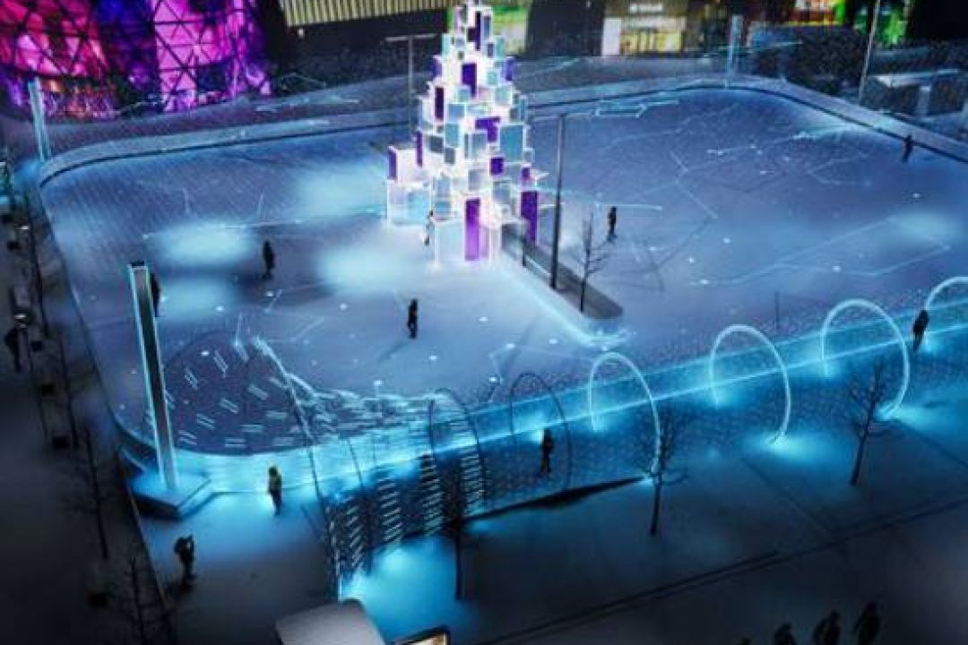 У Києві відкриється “Космічна ковзанка” з дзеркальною ялинкою: ціни та адреса