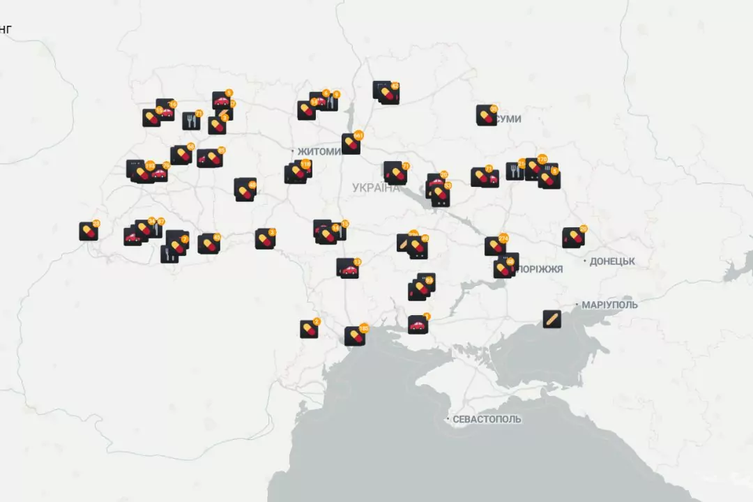 На карті ЛУН Місто тепер видно, де працюють термінали для розрахунку карткою
