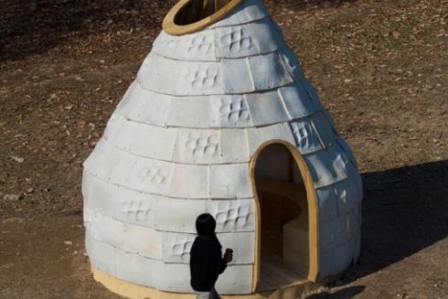 У Сеулі «виростили» павільйон із грибного міцелію за допомогою 3D-друку