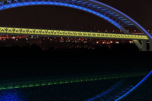 Идея: как может выглядеть подсветка Подольско-Воскресенского моста