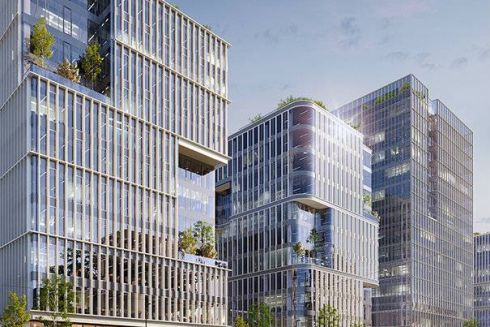 На Жилянській збудують бізнес-парк з офісами і апартаментами: візуалізації