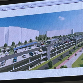 Рядом с Оболонской набережной хотят построить двухуровневый паркинг на 750 мест: фото