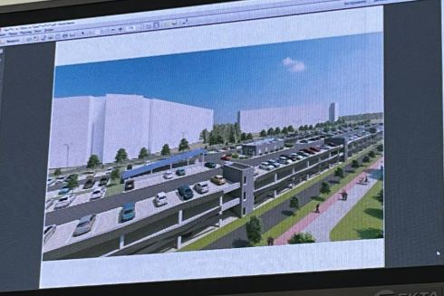 Рядом с Оболонской набережной хотят построить двухуровневый паркинг на 750 мест: фото