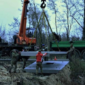 Фото: В Киеве строят мощные фортификационные сооружения