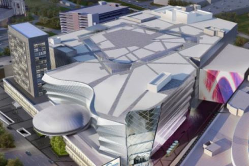 Застройщик Ocean Mall показал, что будет с «Тарелкой» на Лыбедской