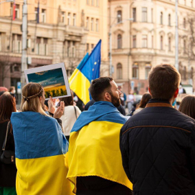 Появилась интерактивная карта с местами проведения акций в поддержку Украины по всему миру
