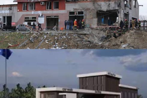 Во Львове отстроят станцию техобслуживания, которую весной уничтожили российские ракеты: визуализации